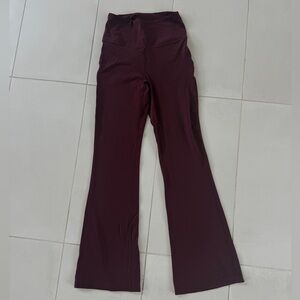 Lululemon Athletica Maroon groove flares